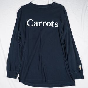 Anwar Carrots Long Sleeve T-Shirt Navy Blue Wordmark Men's Large